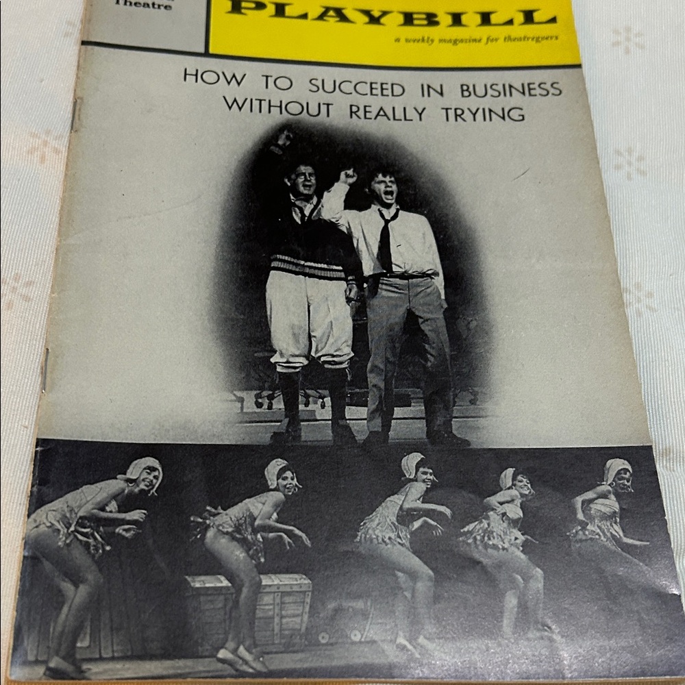 Playbill: How to Succeed in Business Without Really Trying - Yellow Header